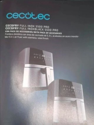 freidora de aire cecotec cecofry full inox 5500Pro
