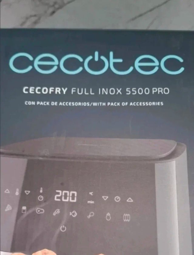 freidora de aire cecotec cecofry full inox 5500Pro