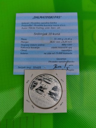 Moneda de Plata 10 Kuna 2021
