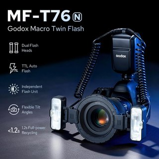 Flash Doble Macro Godox MF-T76 N Nikon