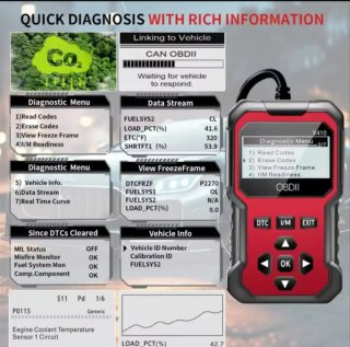 Escáner OBD2 V410 Diagnóstico Automotriz