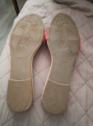 Sandalias Belles flor rojo talla 40