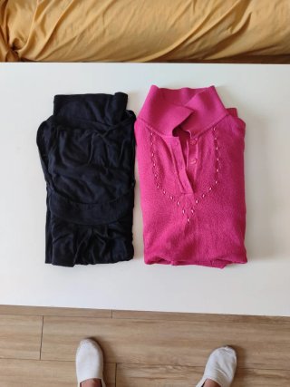 Lote Ropa XL Negro y Rosa