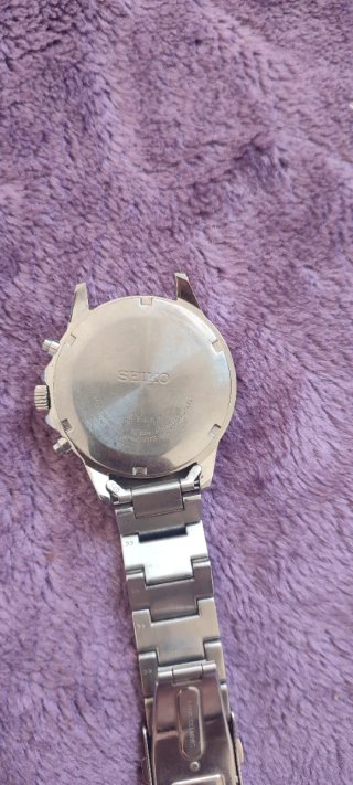 Reloj Seiko Solar Chronograph Azul/Plata