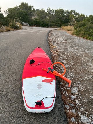 Tabla de paddle surf ITIWIT roja incluye remo