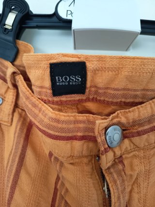 Pantalones Hugo Boss Rayas Naranja