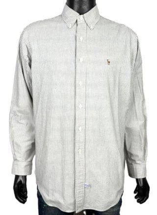 Ralph Lauren Camicia Uomo XL \ 17-35 Cotone Righe