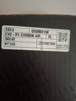 Casco Scorpion Exo R1 Evo Carbon Negro Mate T:XL