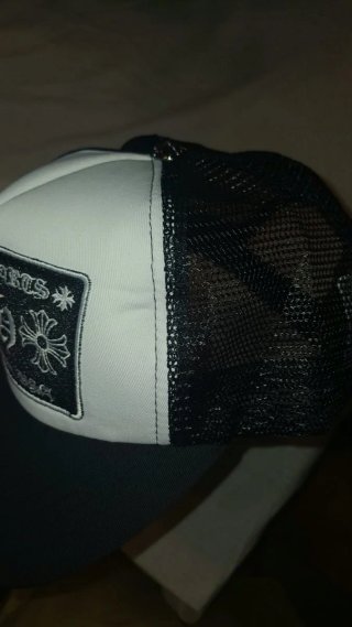 Gorra Chrome Hearts Blanca y Negra Nueva