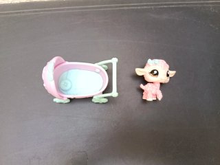 Littlest Pet Shop Oveja Cochecito Bebé