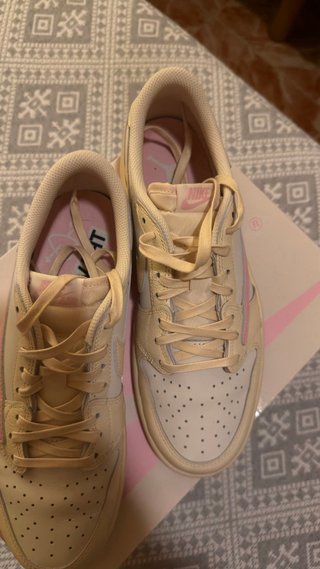 Jordan 1 Low OG SP Travis Scott Shy Pink USADAS