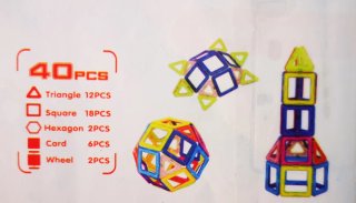 40pz Costruzioni Magnetiche Geometriche