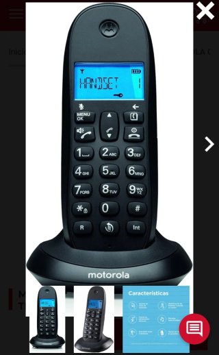 Teléfono Inalámbrico Motorola 1001LB+