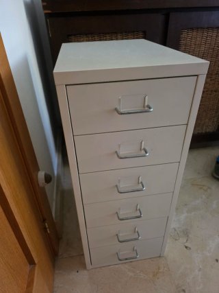 Cajonera Ikea Metálica Blanca 6 Cajones