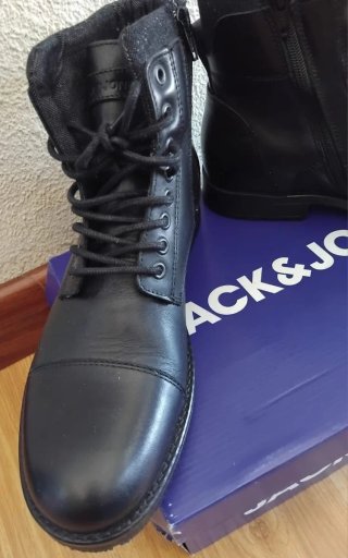Botas Jack & Jones Piel Talla 42 Negras