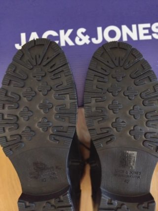 Botas Jack & Jones Piel Talla 42 Negras