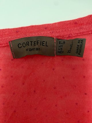 Camiseta Cortefiel Talla L sin uso color coral el