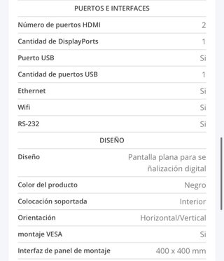 Monitor Samsung OM75R 75 Profesional