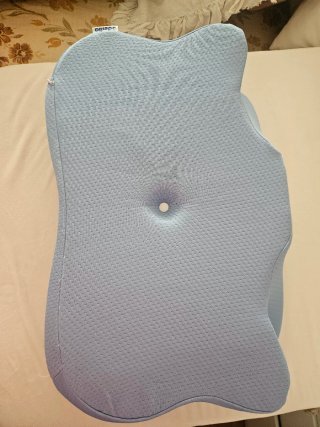Almohada Antironquidos Azul y Blanca