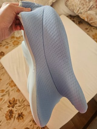 Almohada Antironquidos Azul y Blanca