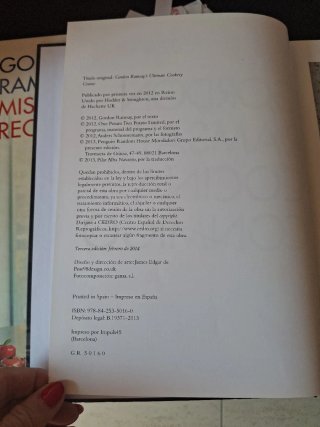 Lote 2 Libros Gordon Ramsay (Canal Cocina)