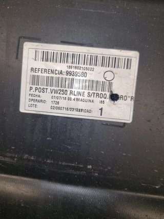 Paragolpes Trasero VW Polo 6R 2013 Original