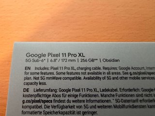 Google Pixel 11 Pro XL 256GB Nuevo