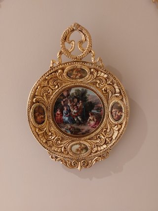 PLATO DECORATIVO EN BRONCE