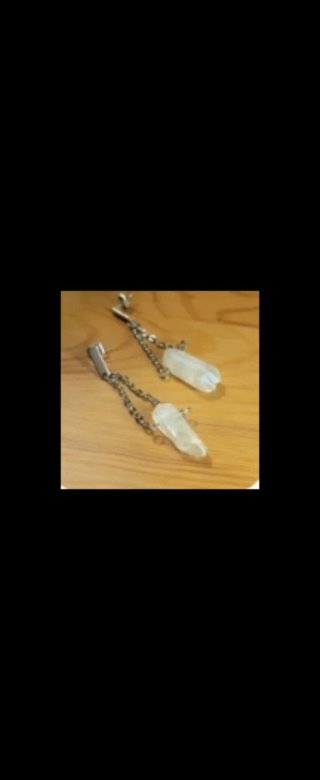 Pendientes Acero y Piedra Natural Tornasolada