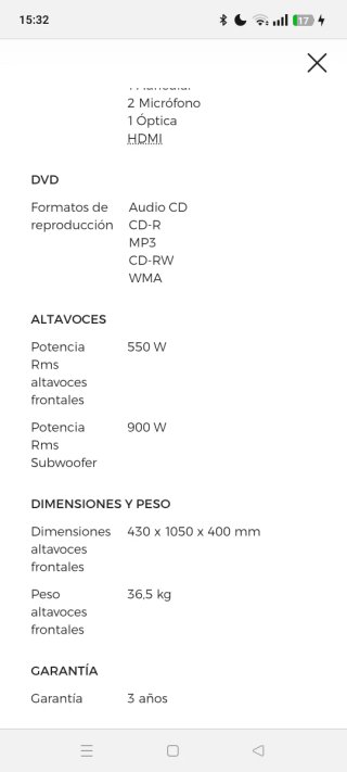 LG XBOOM 2000W Altavoz Fiesta