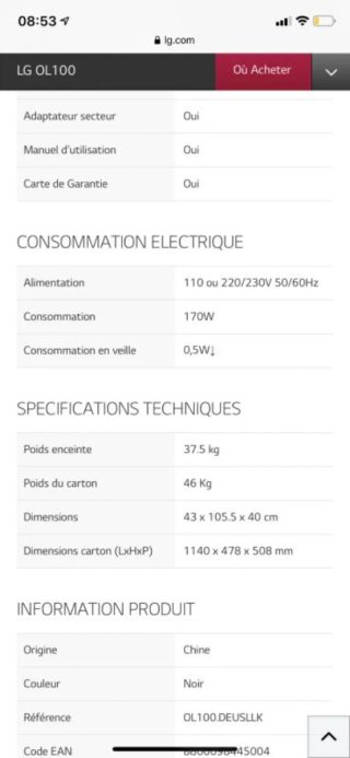 LG XBOOM 2000W Altavoz Fiesta