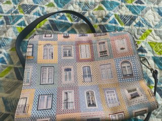 Bolso Parfois multicolor estampado ventanas