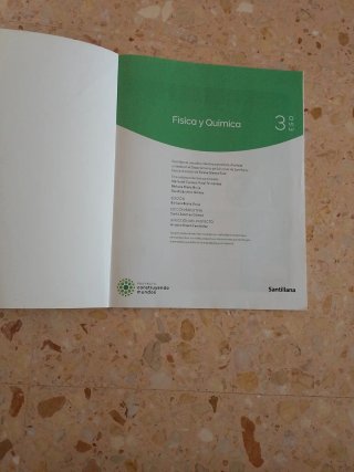 Libro de 3 de eso de física y quimica