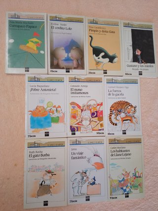 LOTE (IV) DE 10 LIBROS EL BARCO DE VAPOR (blancos)