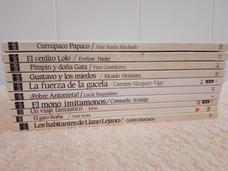 LOTE (IV) DE 10 LIBROS EL BARCO DE VAPOR (blancos)
