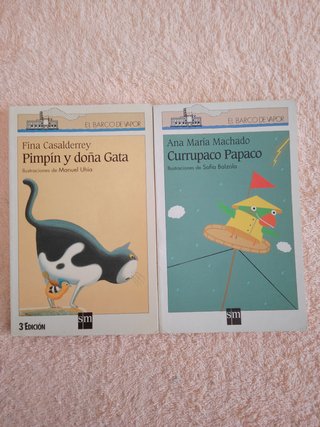 LOTE (IV) DE 10 LIBROS EL BARCO DE VAPOR (blancos)