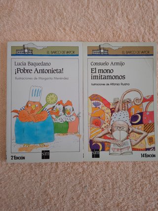 LOTE (IV) DE 10 LIBROS EL BARCO DE VAPOR (blancos)