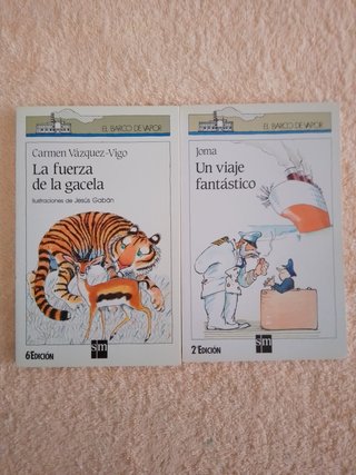 LOTE (IV) DE 10 LIBROS EL BARCO DE VAPOR (blancos)