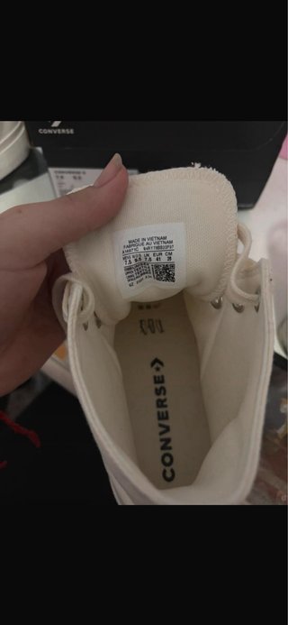 Converse crema altas