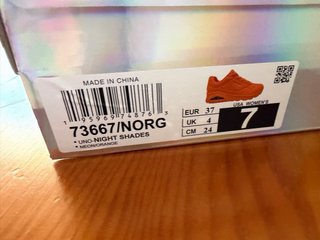 Zapatillas Skechers Naranja Talla 37 Nuevas