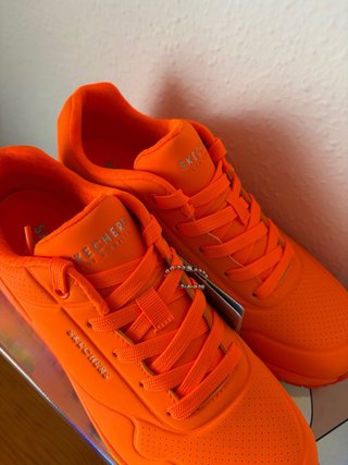Zapatillas Skechers Naranja Talla 37 Nuevas