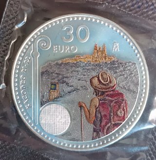 Moneda Plata 30€ España 2020 y 2021