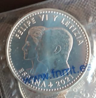 Moneda Plata 30€ España 2020 y 2021
