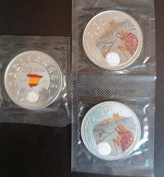 Moneda Plata 30€ España 2020 y 2021
