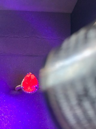 Anillo Alejandrita Pera Rosa/verde