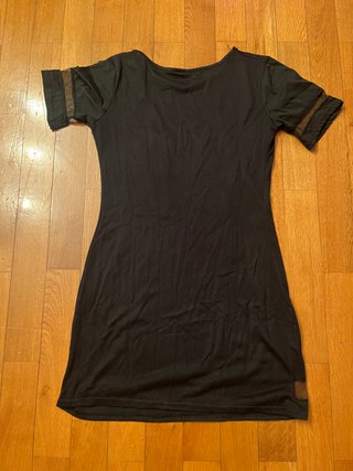 Vestido negro con números 98 talla S