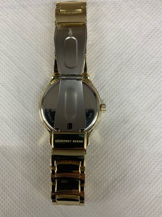 Reloj de hombre Geoffrey Beene Negro y Dorado