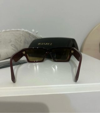 Occhiali da sole Versace bordeaux e oro