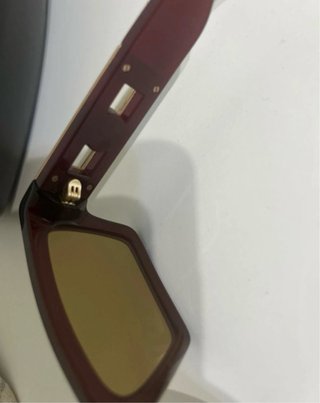 Occhiali da sole Versace bordeaux e oro