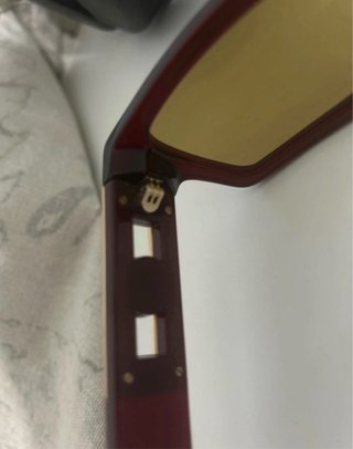 Occhiali da sole Versace bordeaux e oro